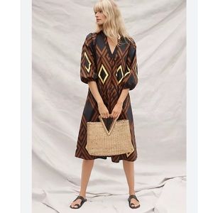 Anthropologie Porridge Mireli Midi Dress